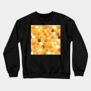 Honeycomb Hues: A Fashionable Geometric Fabric Pattern #3 Crewneck Sweatshirt